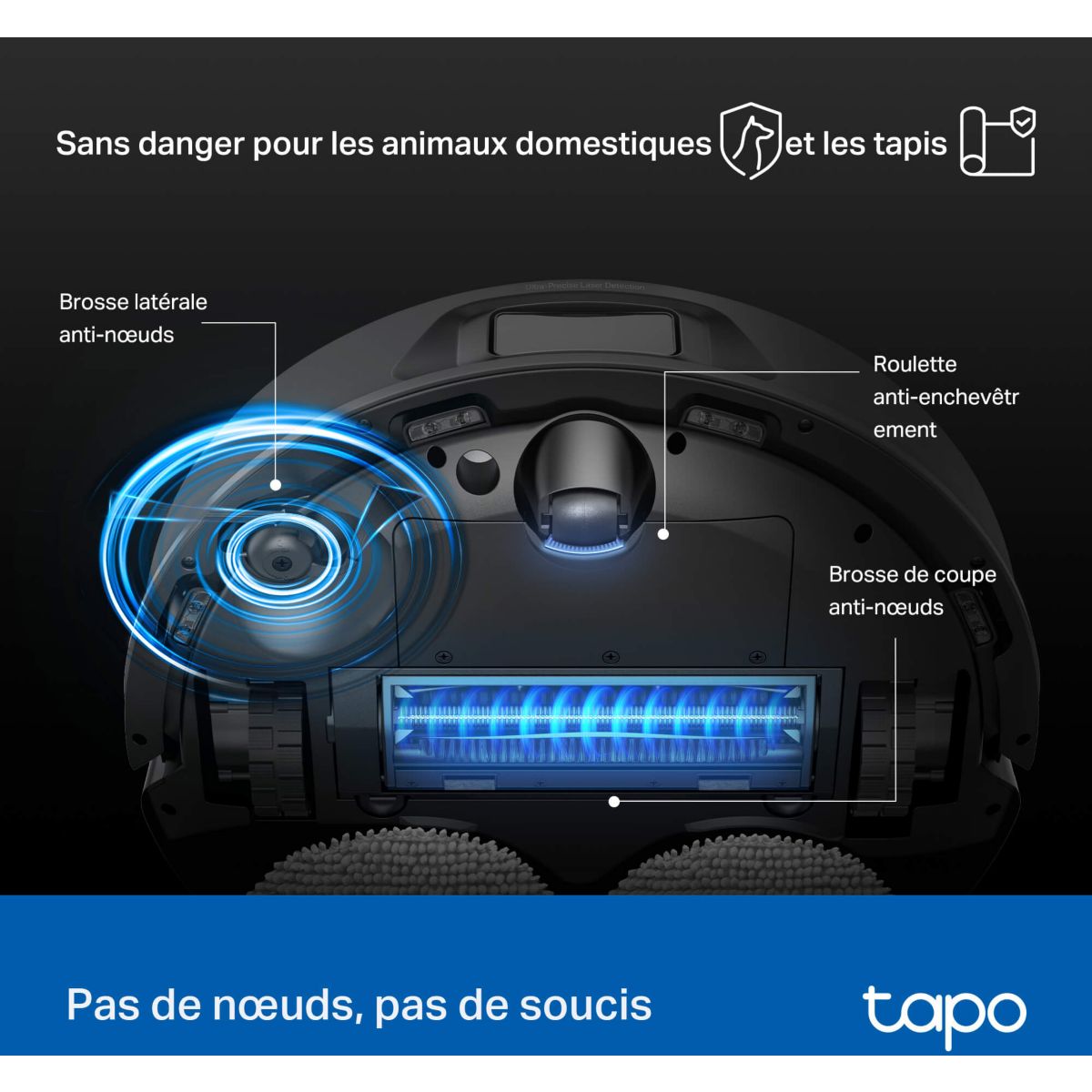 Robot Aspirateur Laveur Tapo RV50 Pro Omni couleur unique, TP-LINK