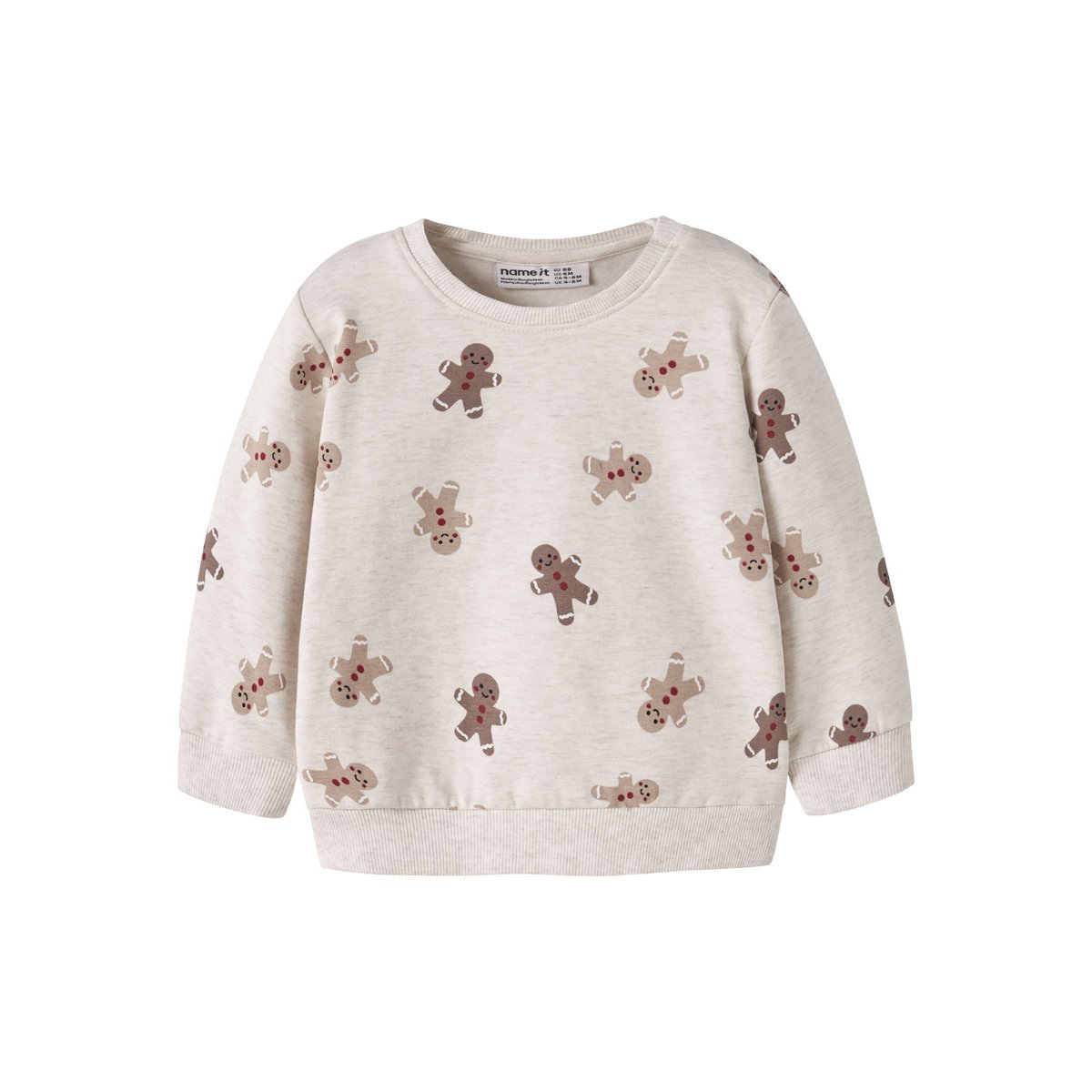 Sweat-Shirt blanc - peyote melange1, NAME IT