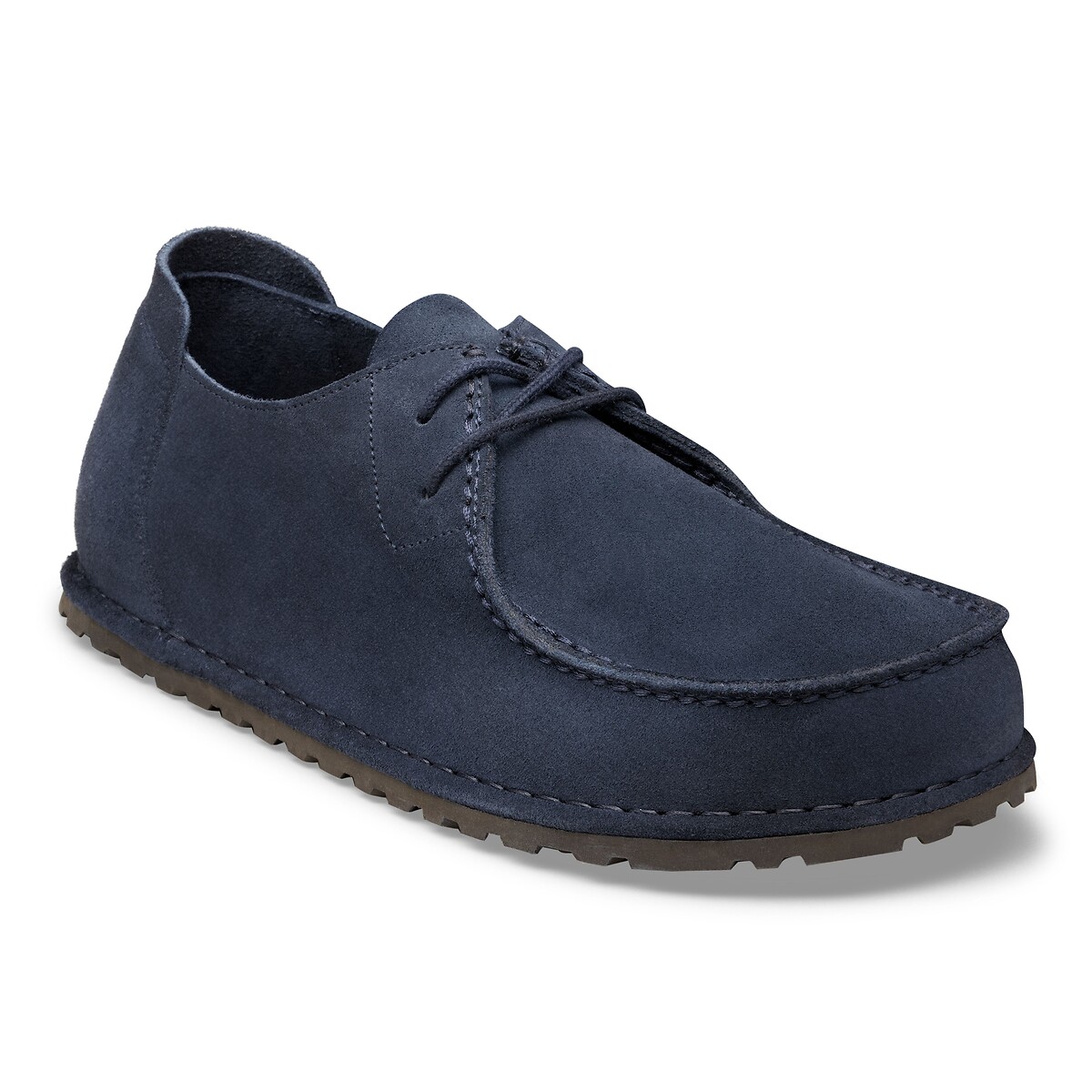 Derbies en cuir suédé UTTI LACE bleu marine, BIRKENSTOCK