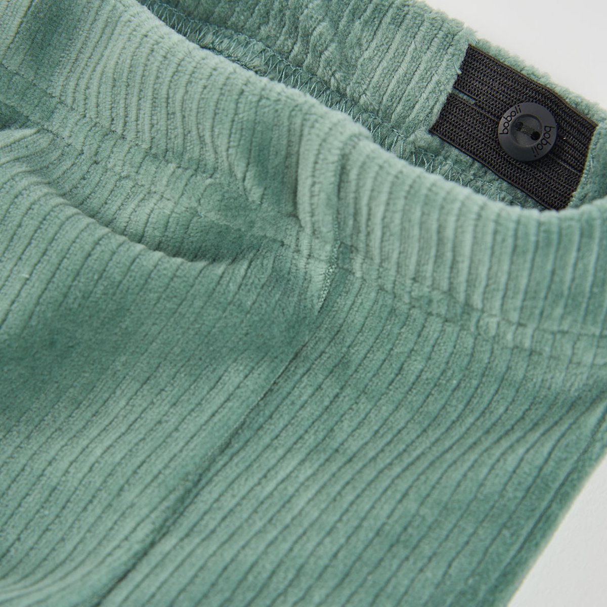 Pantalon fille velours côtelé vert, BOBOLI