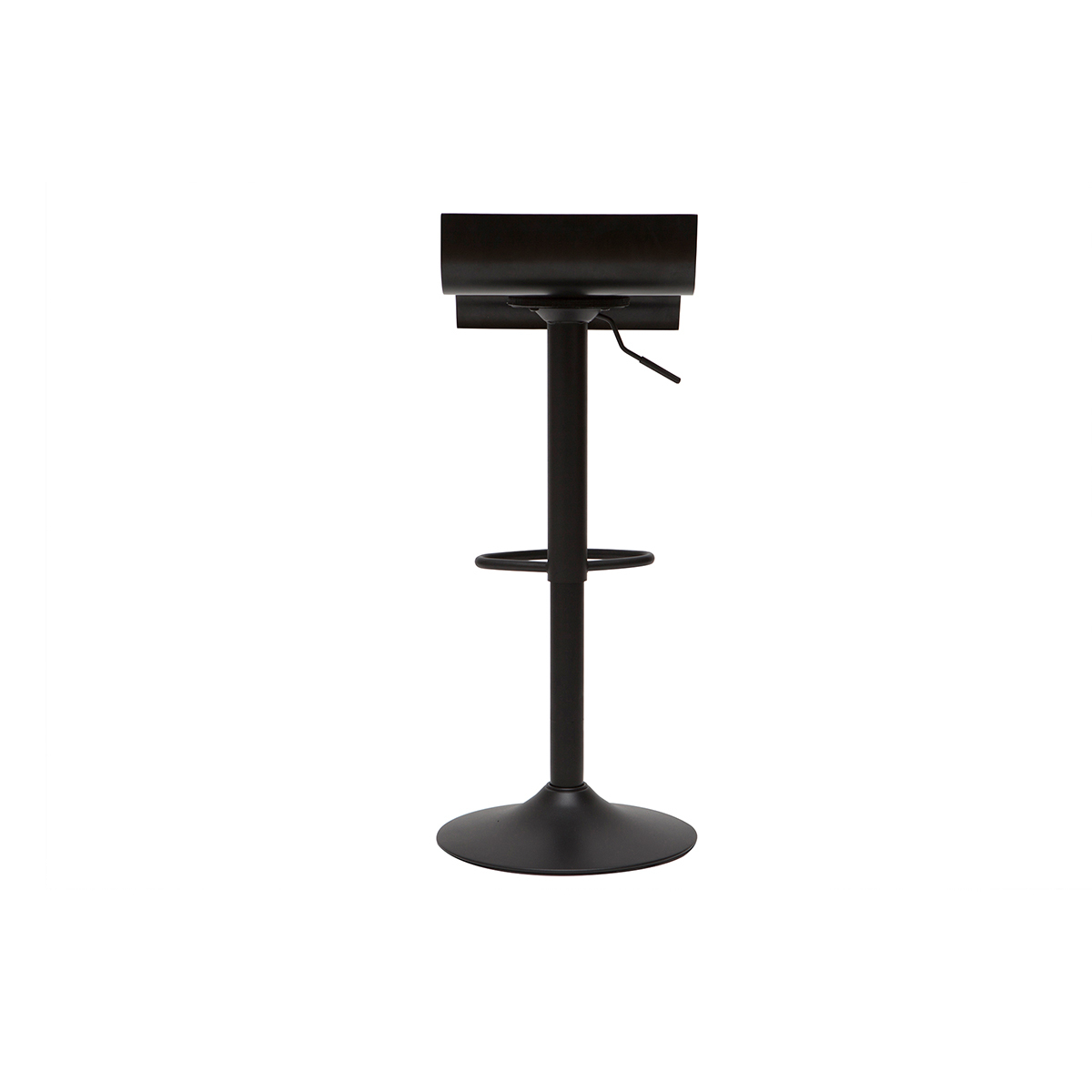 Tabourets de bar design noirs (lot de 2) SURF noir, MILIBOO
