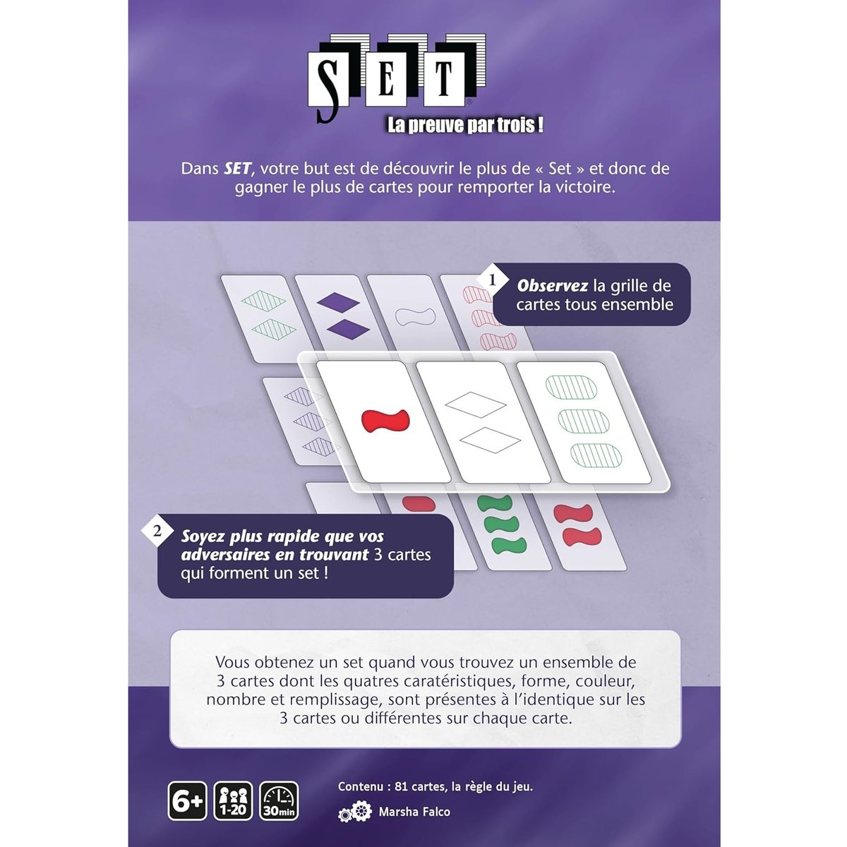 Jeu de société Set bleu, GIGAMIC