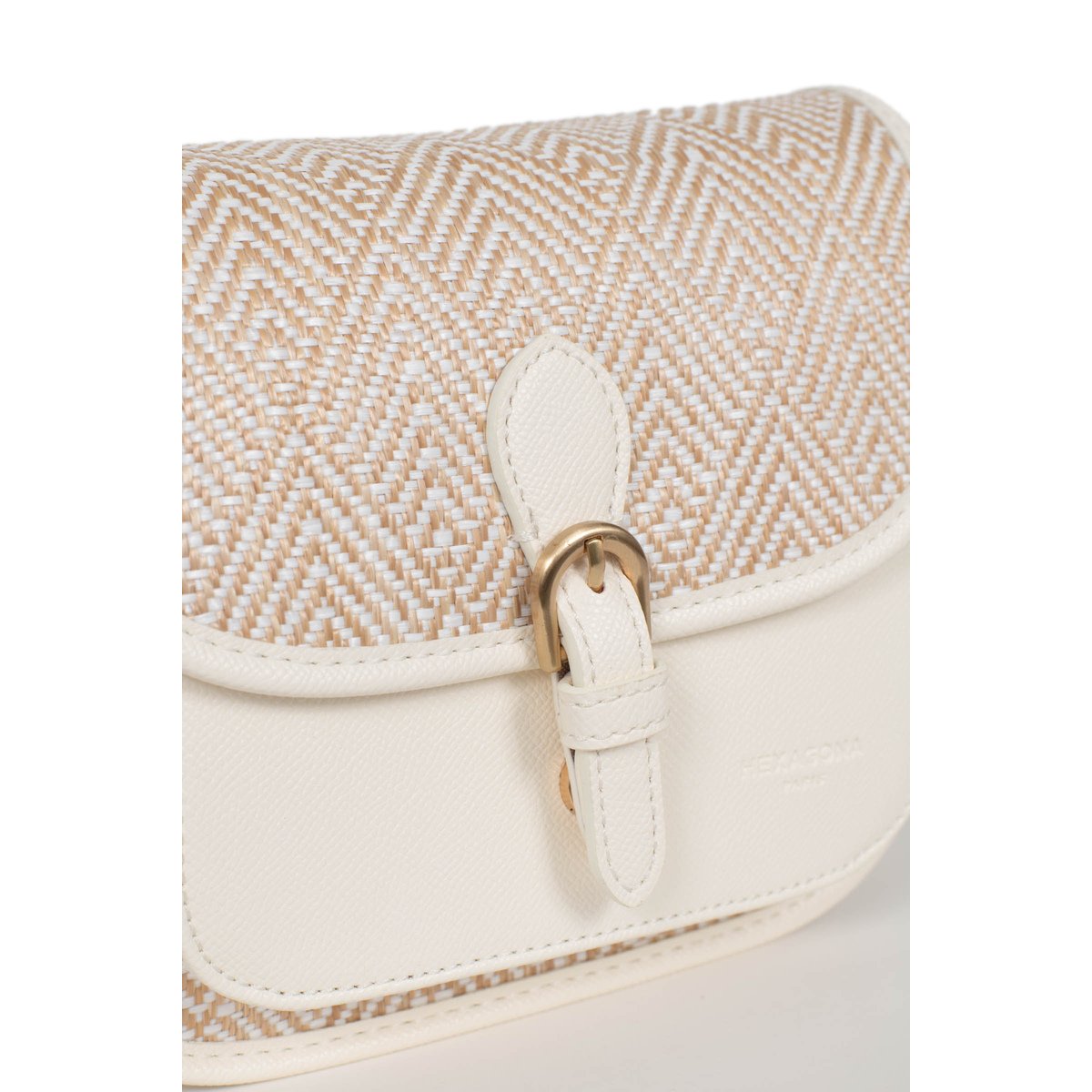 Sac porté travers CAPRI blanc, HEXAGONA