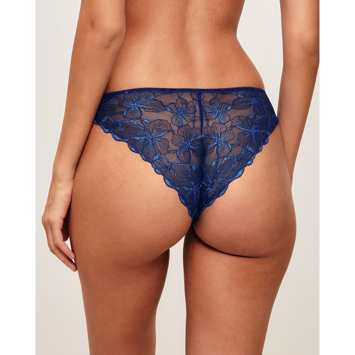 Culotte en dentelle florale SOHANIZ bleu marine, UNDIZ