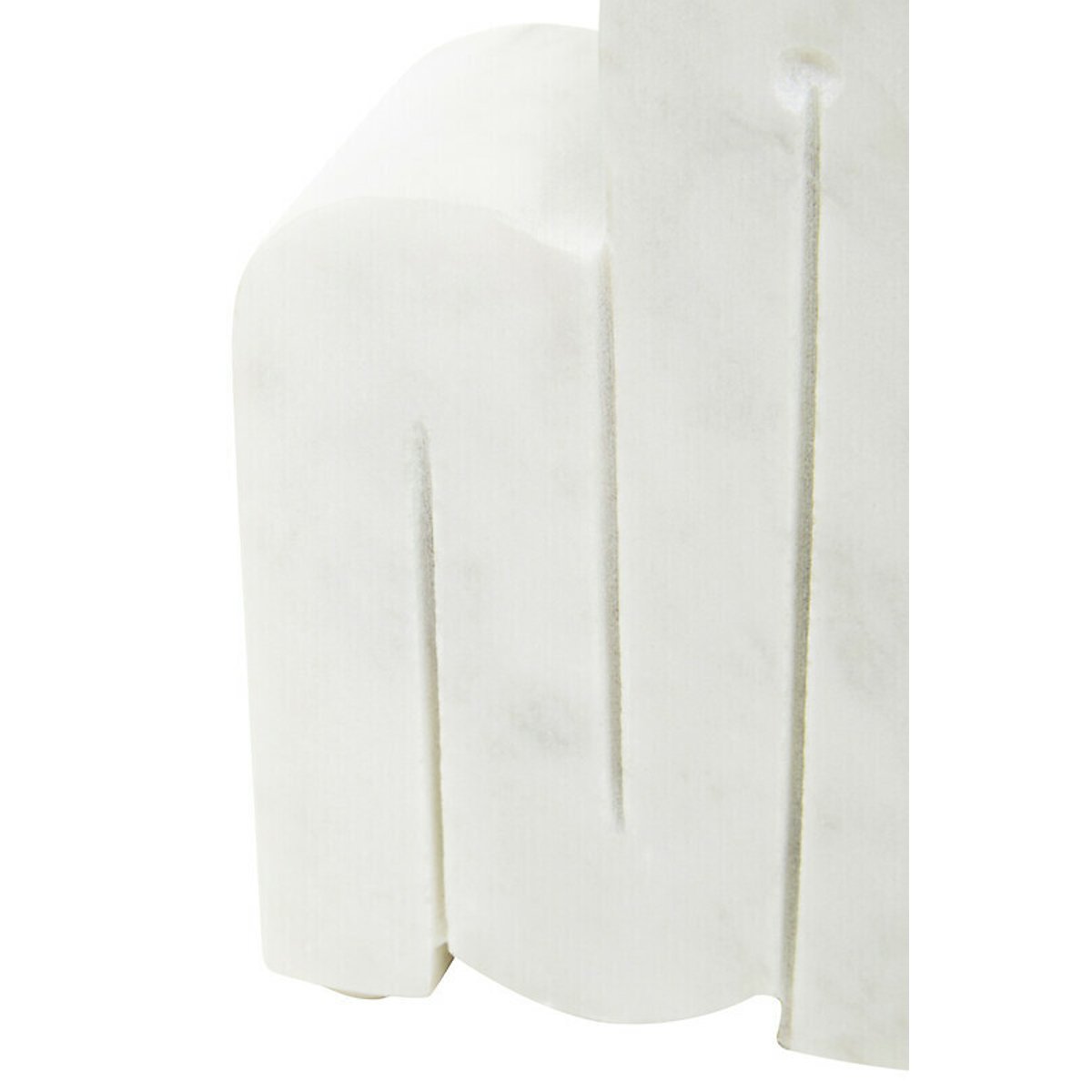 Set of 2 Marble Bookends in White white, FIFTY FIVE SOUTH