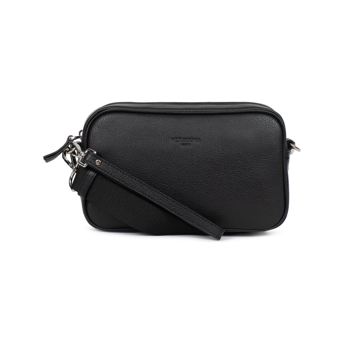 Pochette dragonne CHESTER noir, HEXAGONA