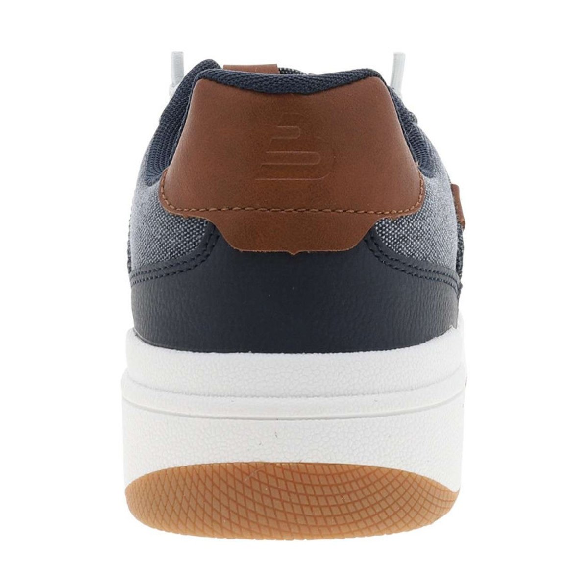 Sneakers bleu marine avec un talon plat et des lacets élastiqués bleu foncé, BULLBOXER