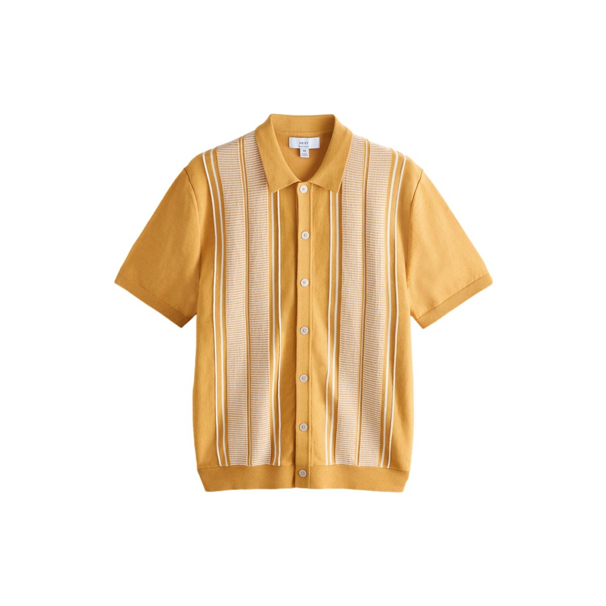 Polo en maille à manches courtes et rayures jaune, NEXT