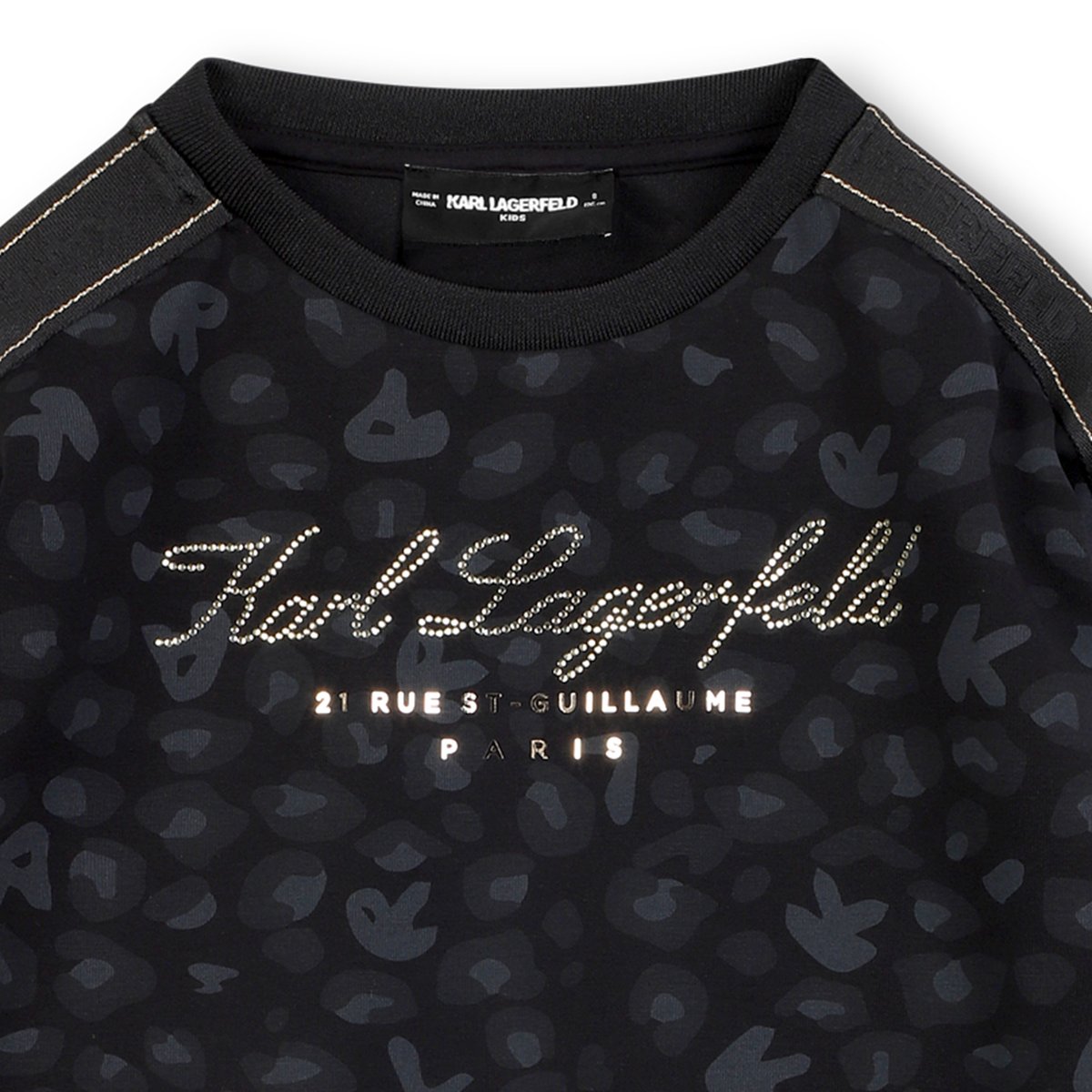 Robe à manches longues black, KARL LAGERFELD KIDS