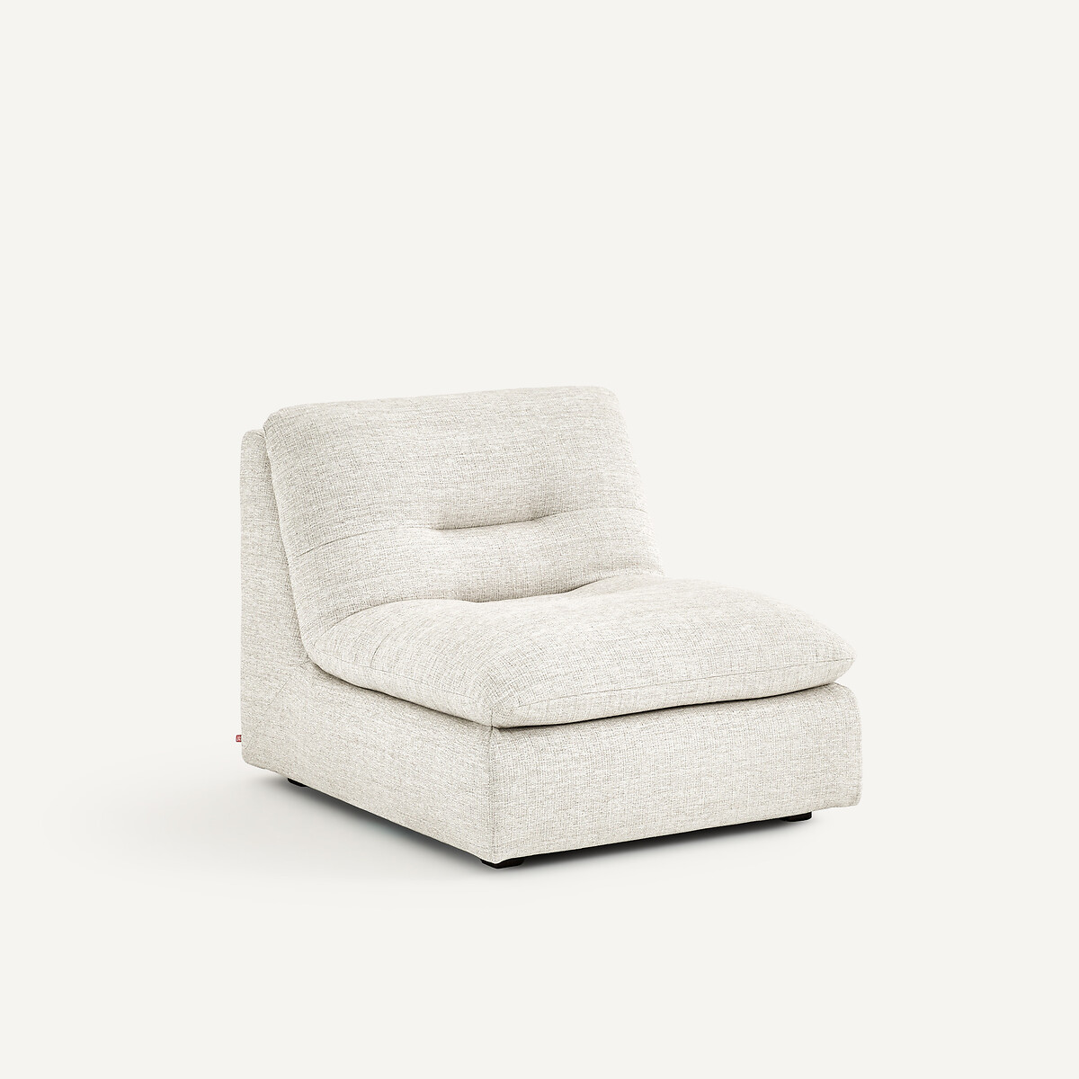 Chauffeuse, modulable, en toile jaspée, GIULIANO naturel, AM.PM