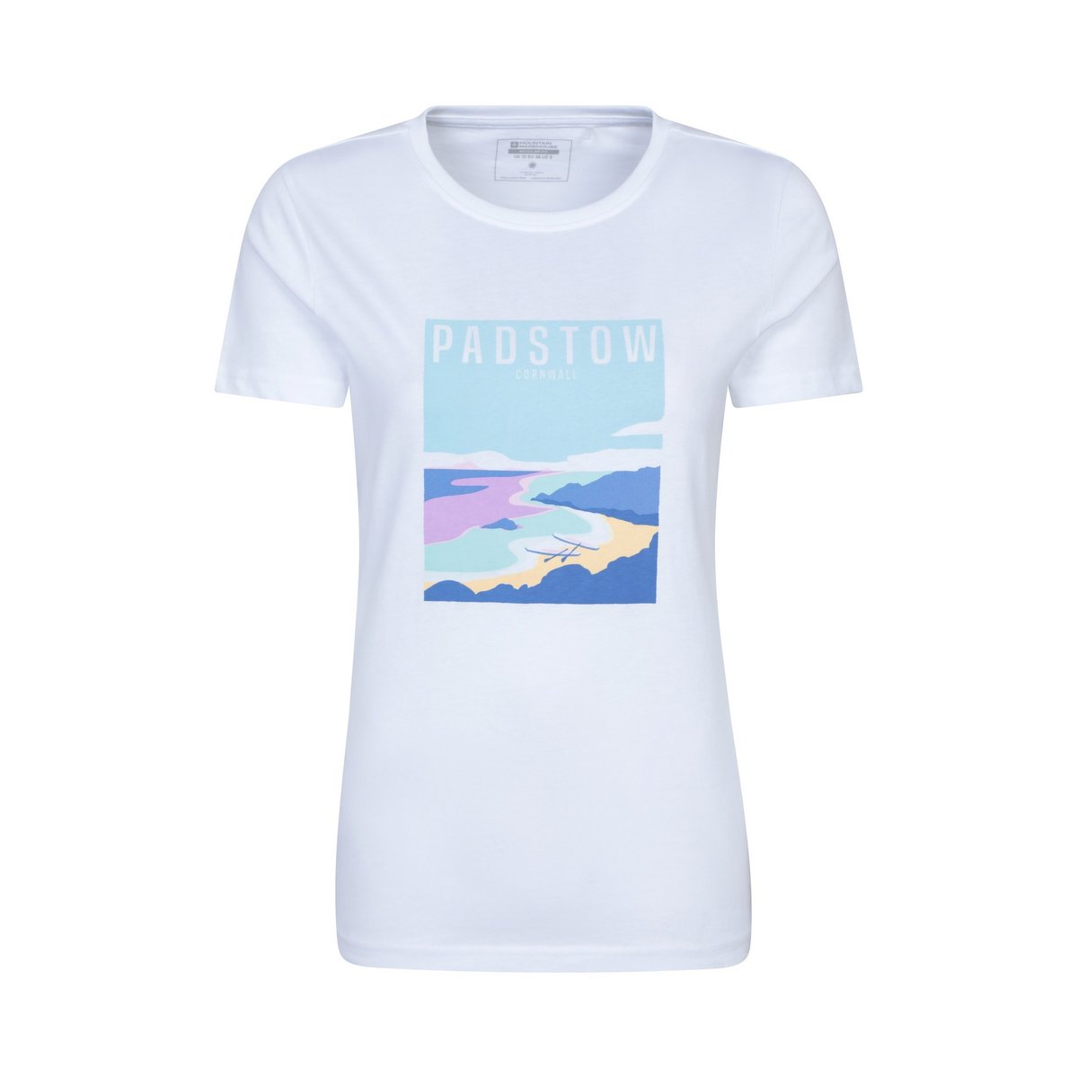 T-shirt manches courtes PADSTOW blanc, MOUNTAIN WAREHOUSE