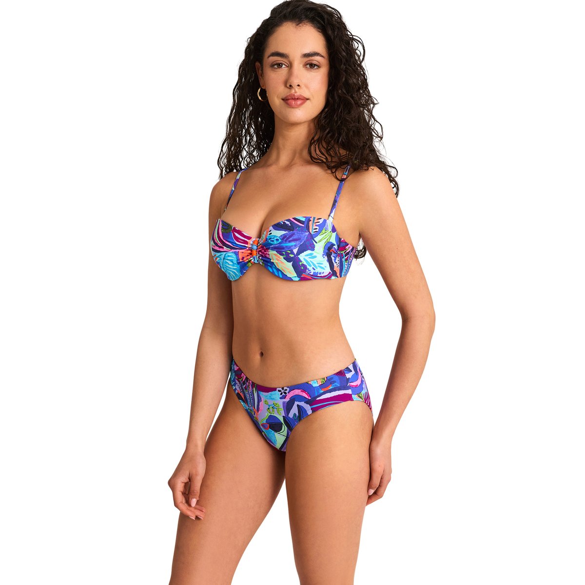 Bas maillot slip de bain SUNSET bleu, SELMARK MARE