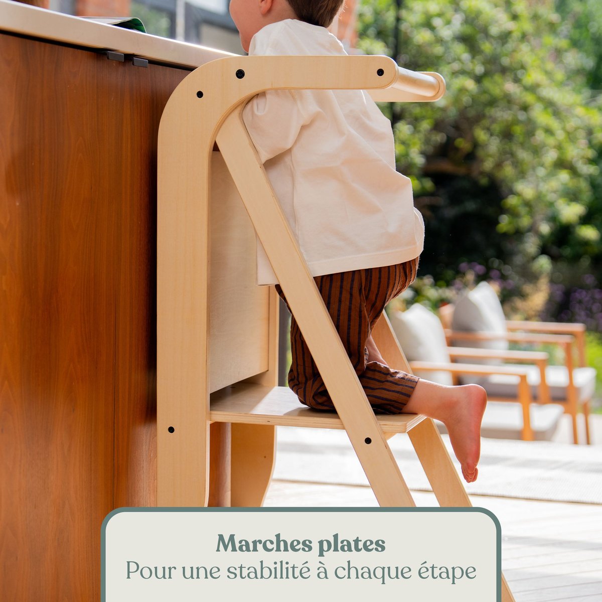 Tour d'apprentissage et tableau marron - blanc, ACTIVE TOTS