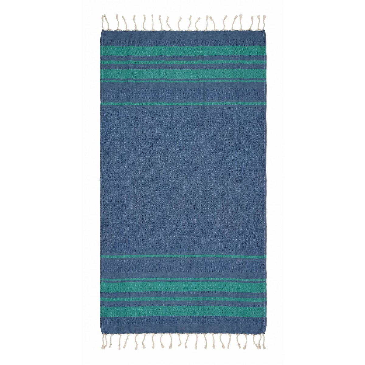 Fouta de plage jacquard en coton recyclé 1x2 m Capri REVA COLLECTION denim, SEVIRA KIDS
