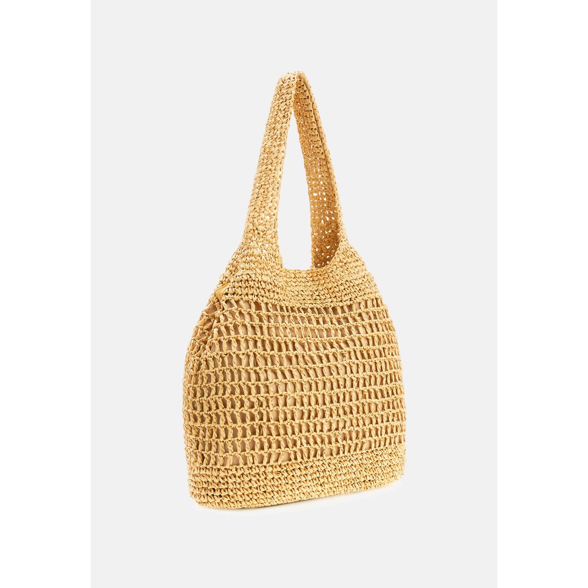 Sac À Bandoulière En Raffia beige, GUESS