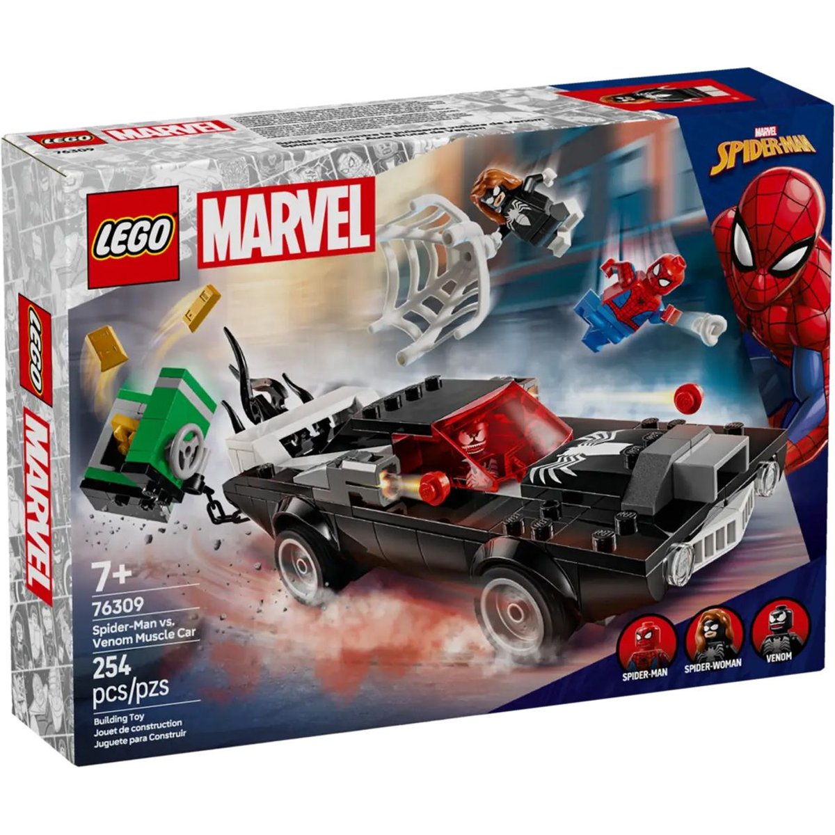 LEGO Marvel - Set Spider-Man et Venom : Course Poursuite Épique 76309 multicolor, LEGO