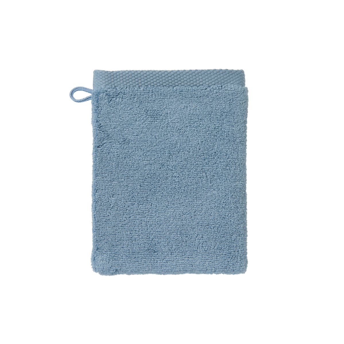 Gant de toilette coton ZÉPHIRE baltique marin, CARRE BLANC