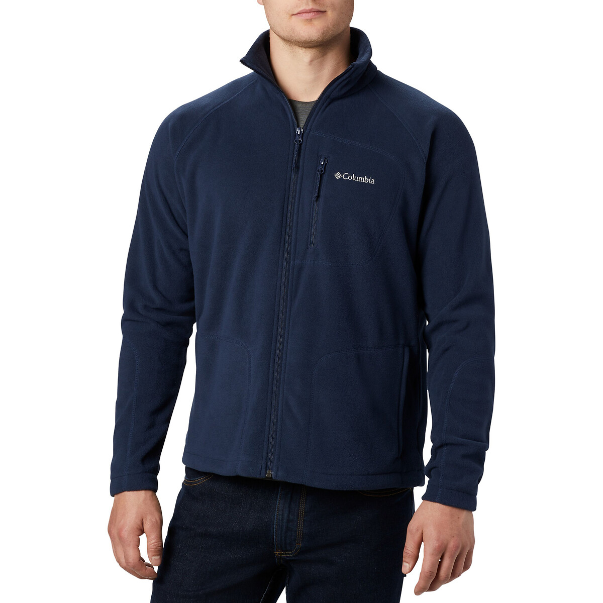 Veste polaire zippée col montant Fast Trek bleu marine, COLUMBIA
