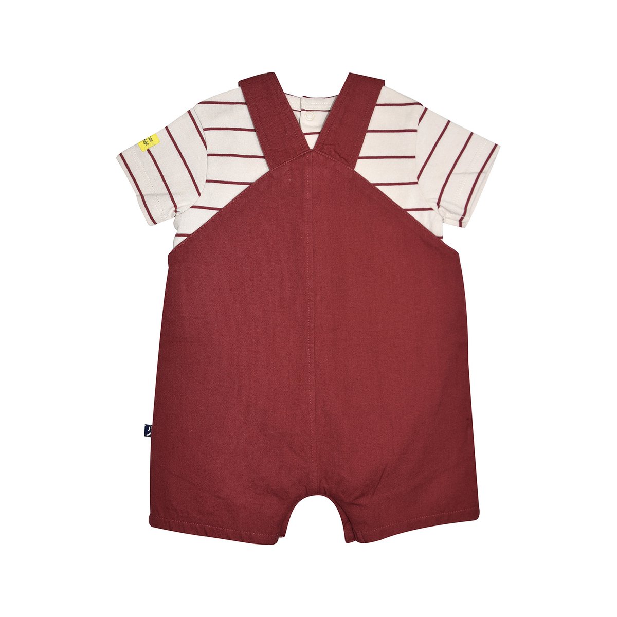 Tshirt salopette noha court bebe rouge, SUCRE D'ORGE