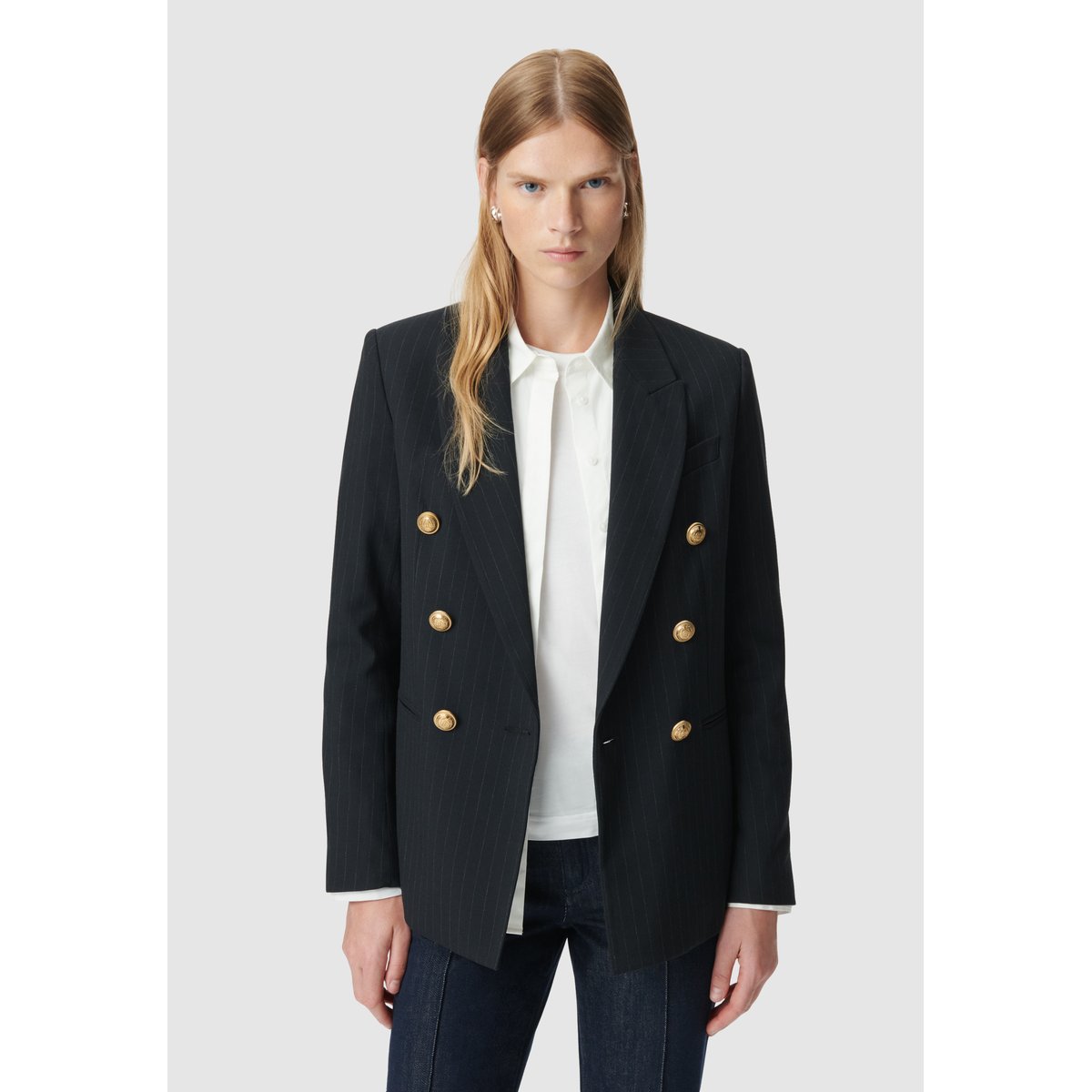 Veste de tailleur rayures tennis bleu marine, IKKS