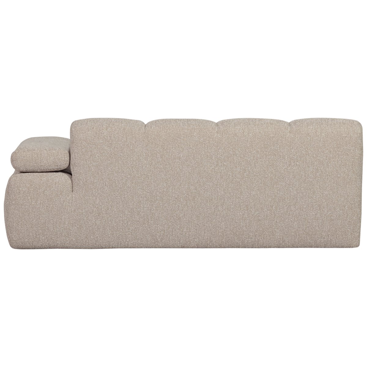 Élément de canapé 2 places droit de bouclé MOJO beige, WOOOD