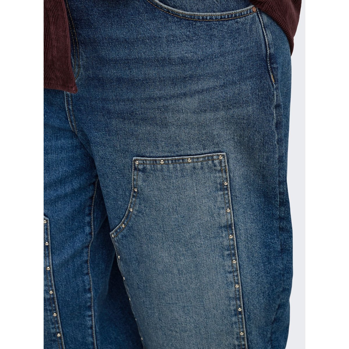 Jeans En Tonneau dark blue denim, ONLY CARMAKOMA