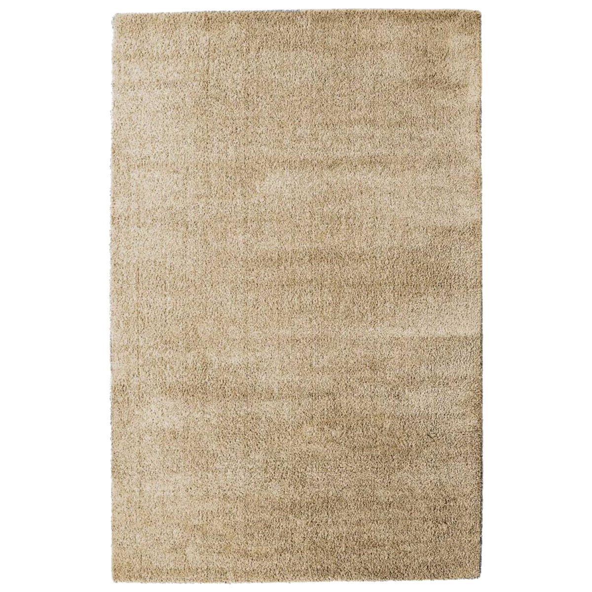 Tapis longs poils shaggy tissé motif uni SILCHOU beige, UN AMOUR DE TAPIS