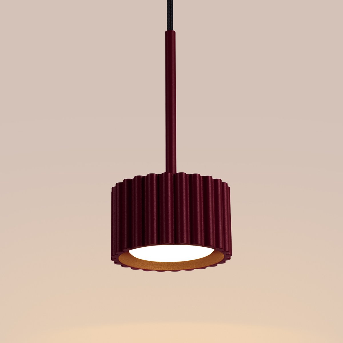 Suspension Aluminium Bordeaux Gx53 1 AURA bordeaux, EDEN