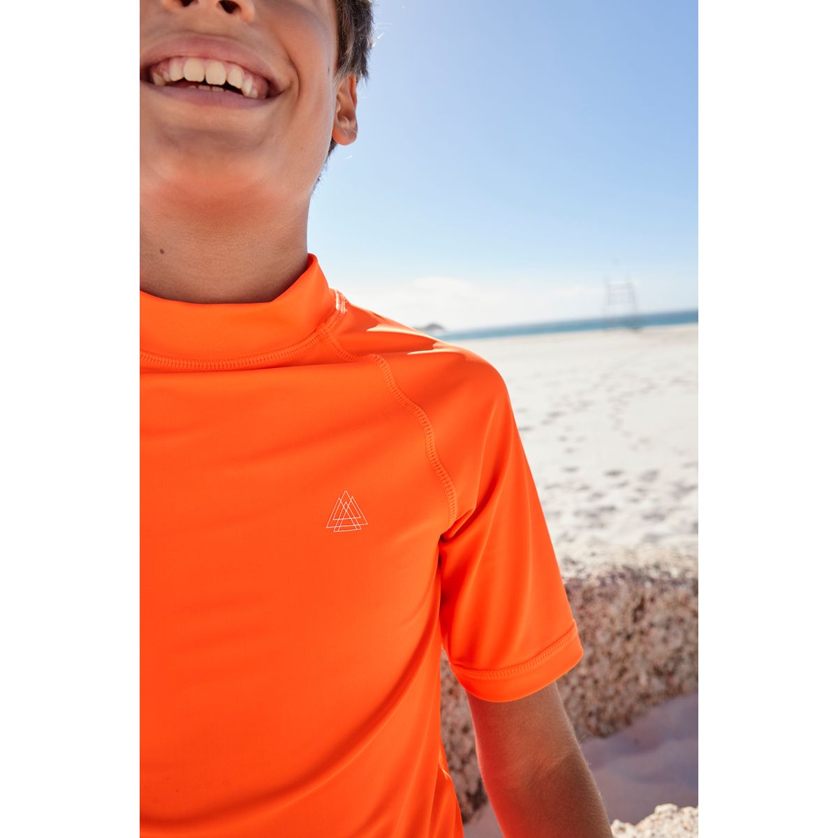 T-shirt anti-UV orange, NEXT