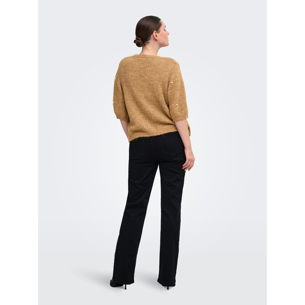 Pull En Maille marron - foxtrot 1, ONLY CARMAKOMA