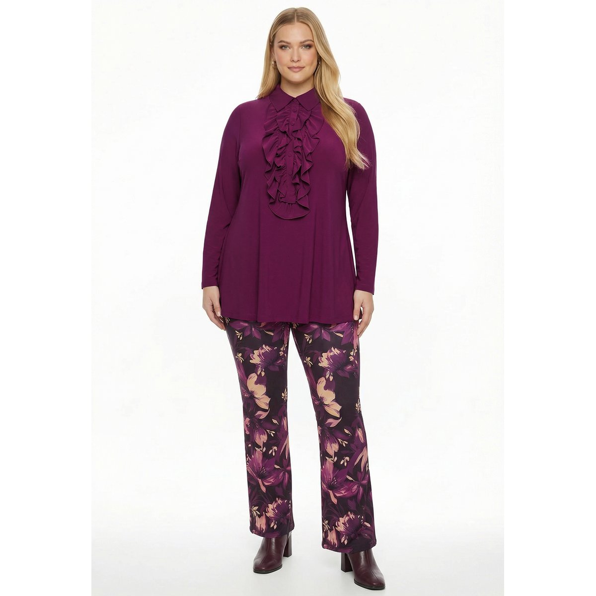Pantalon Flare Fit violet, YOEK