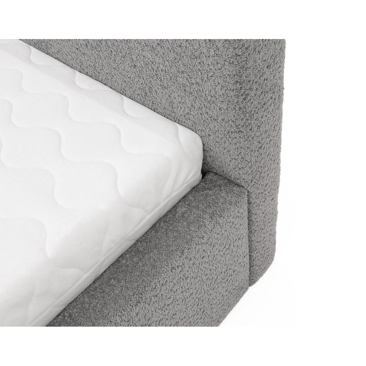 Lit coffre - ORANE gris, BEST MOBILIER