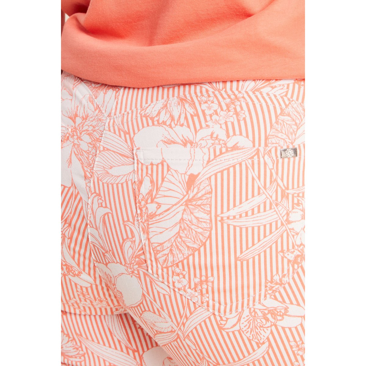 Pantalon ajusté 7/8ème orange, BREAL