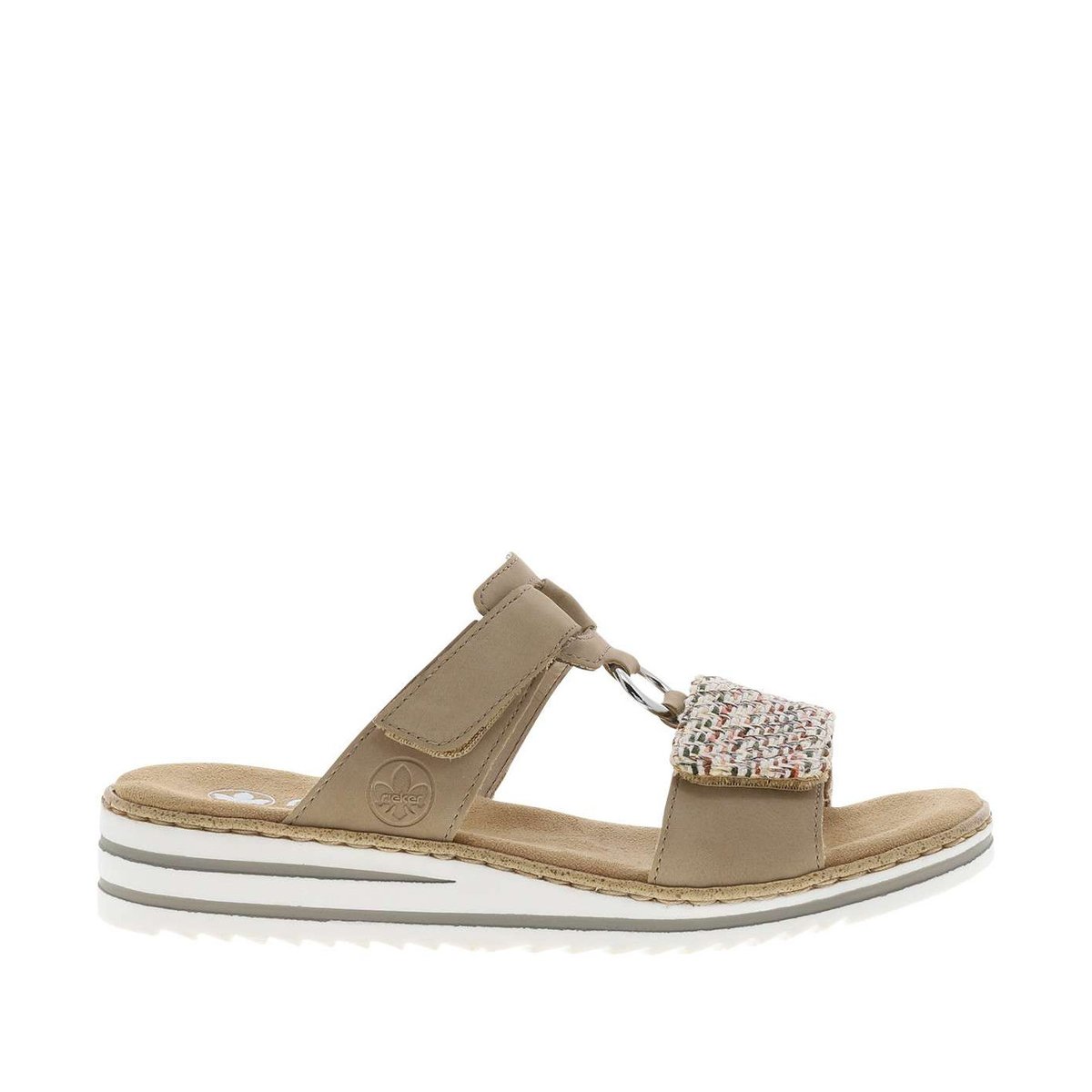 Mules femme beige beige, RIEKER