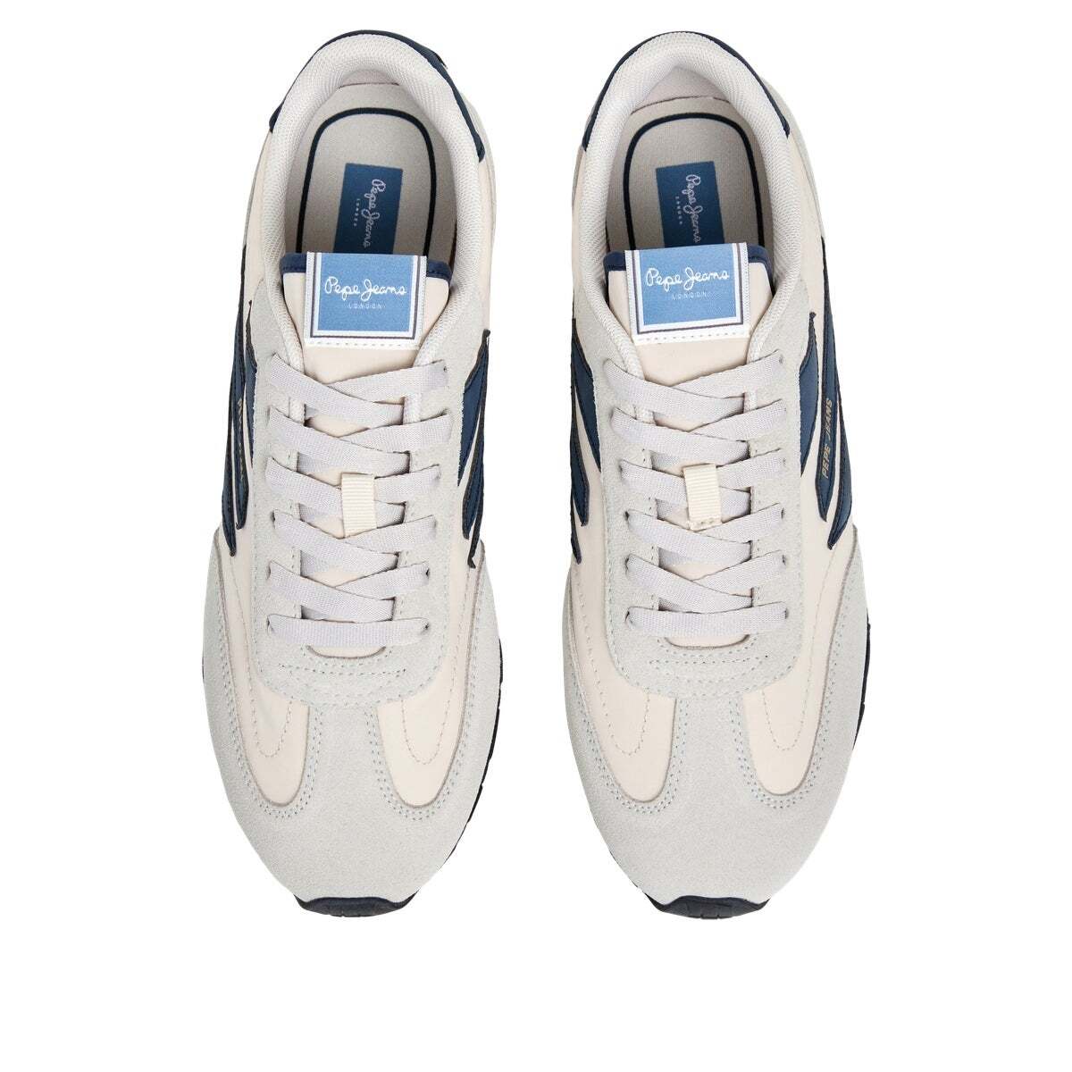 Jason - Baskets De Running Rétro blanc cassé, PEPE JEANS