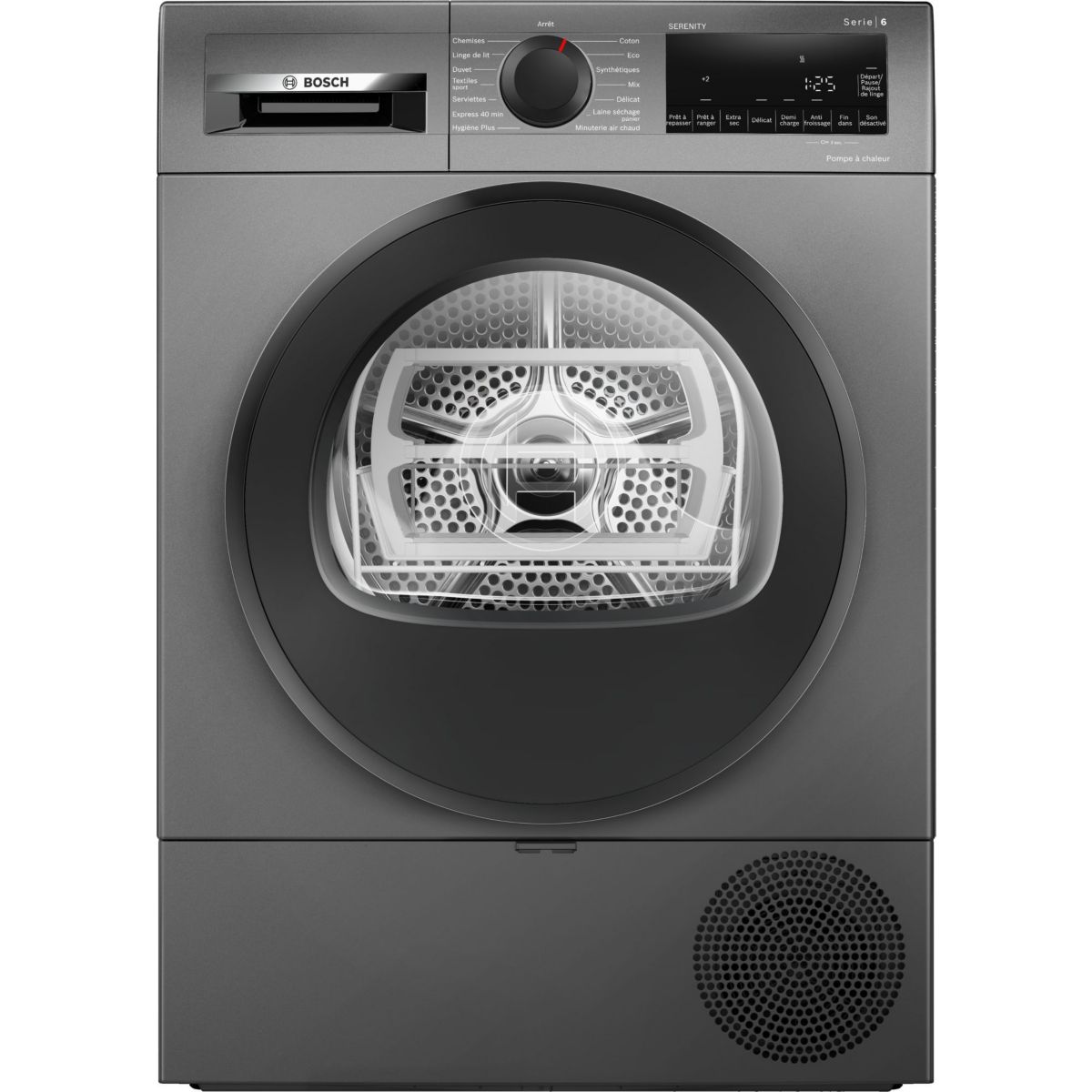 Sèche linge pompe à chaleur WQG233DYFR couleur unique, BOSCH