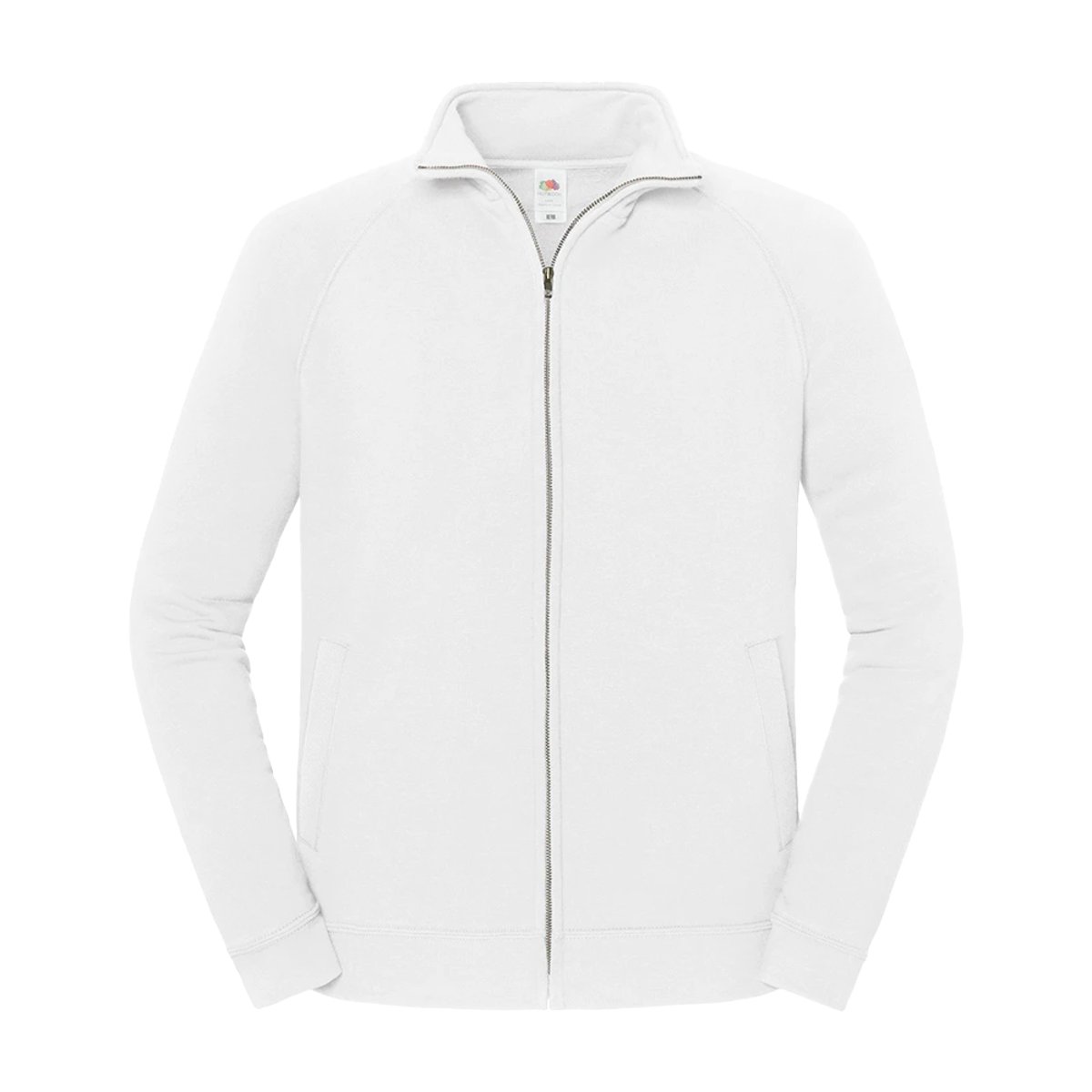 Veste de survêtement ICONIC PREMIUM blanc, FRUIT OF THE LOOM