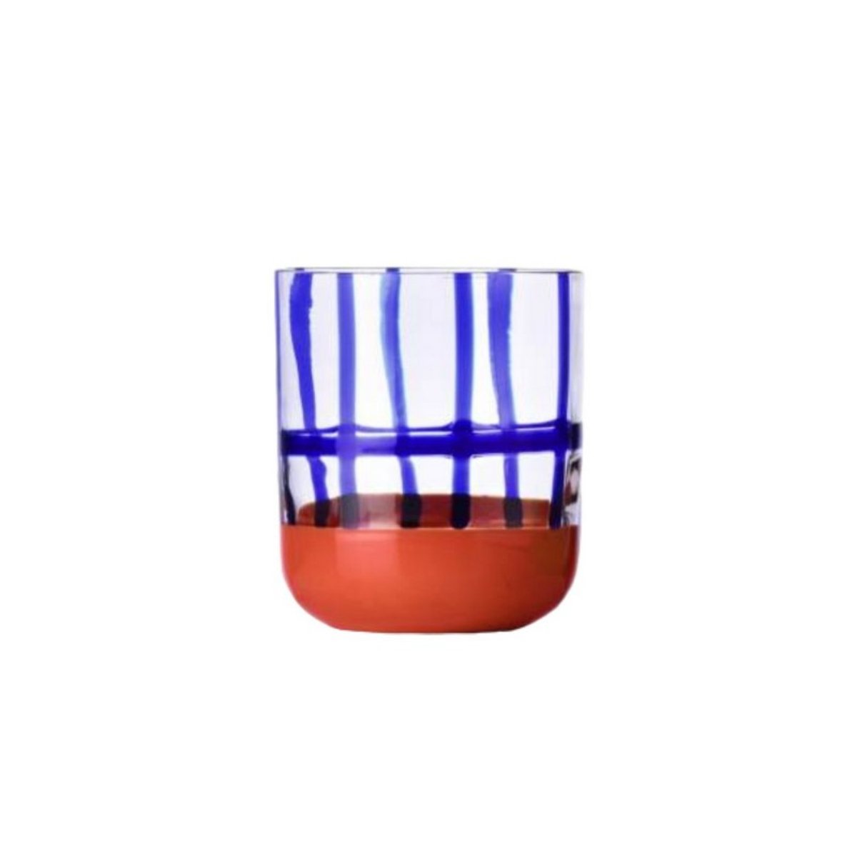 Verre design GESTI bleu et rouge, ICHENDORF