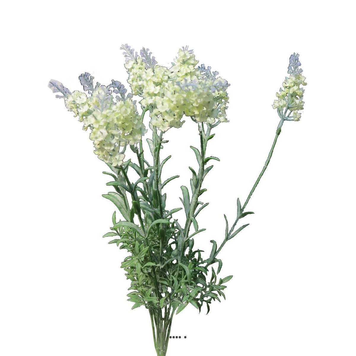Lavande artificielle en tige, 10 ramures crème, ARTIFICIELLES