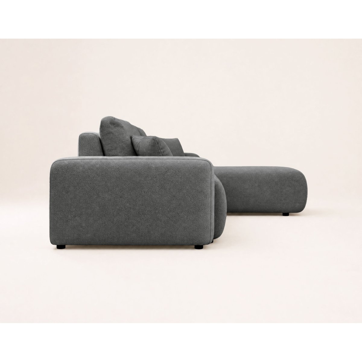 Canapé d'angle réversible convertible 4pl, NICOLE gris, BEST MOBILIER