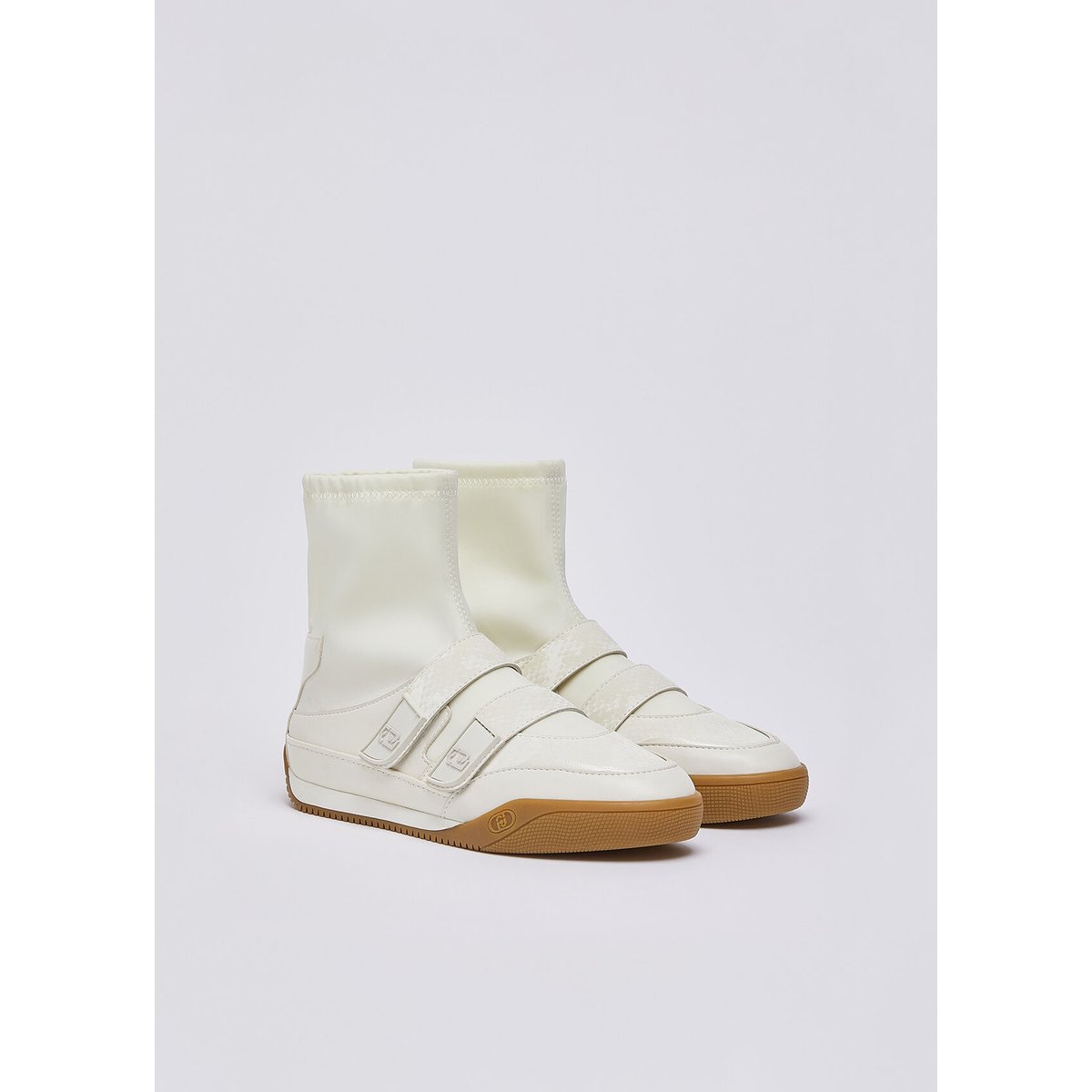 Sneakers alte effet python blanc lait, LIU JO