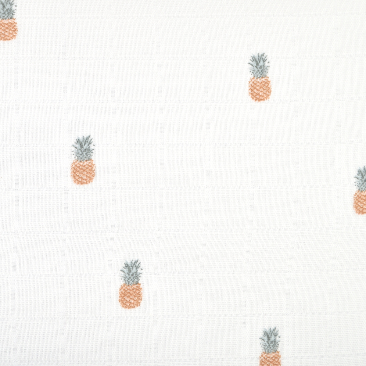 Maxi-lange coton bio ANANAS blanc, LITTLE CREVETTE