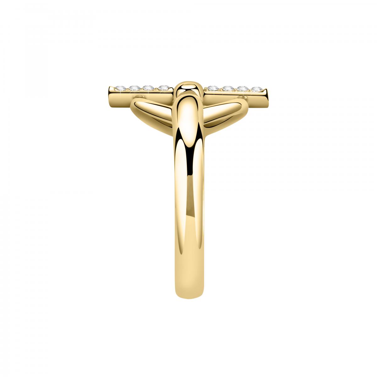 Bague en acier ABBRACCIO or jaune, MORELLATO