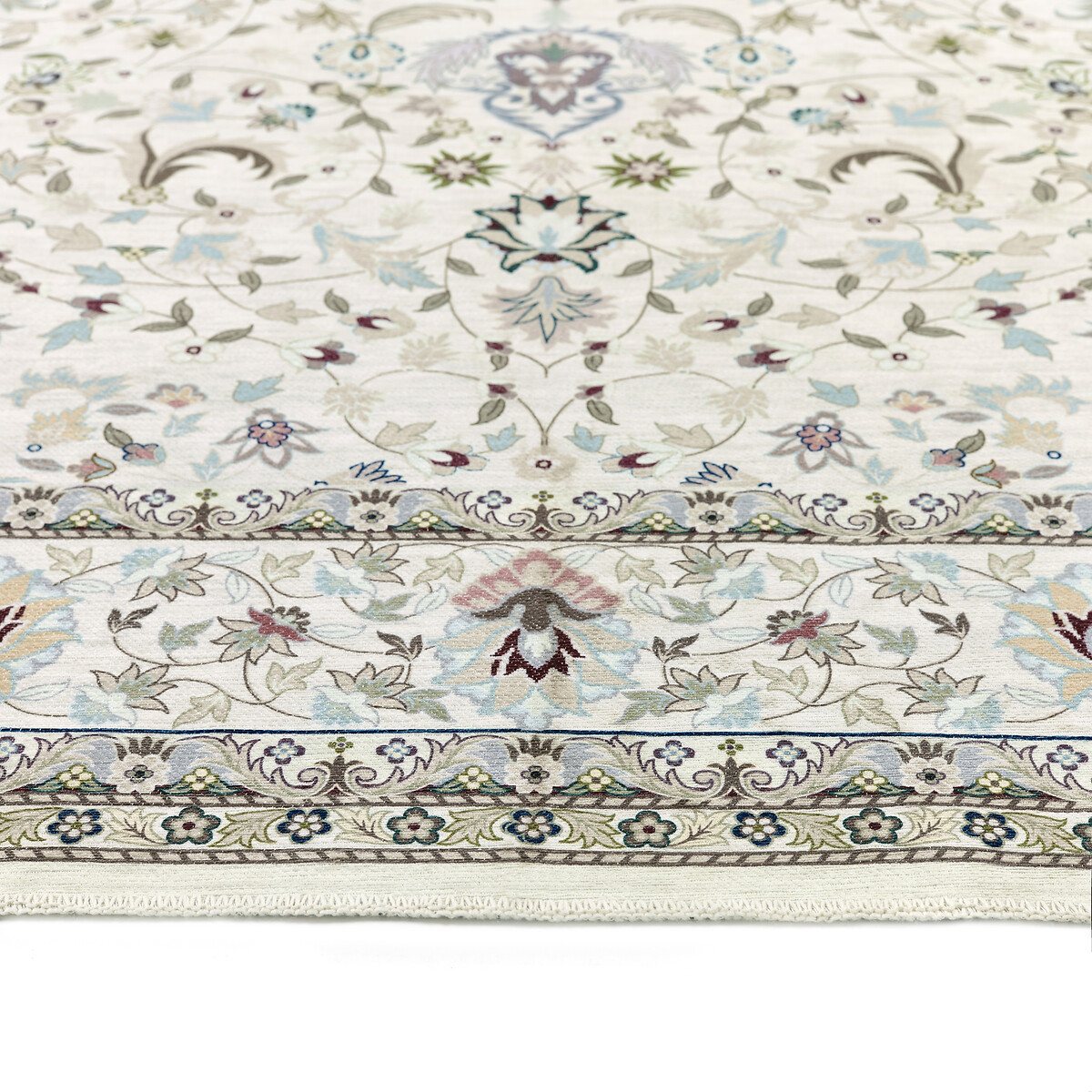 Floral Traditional Machine Washable Rug multi-coloured, SO'HOME