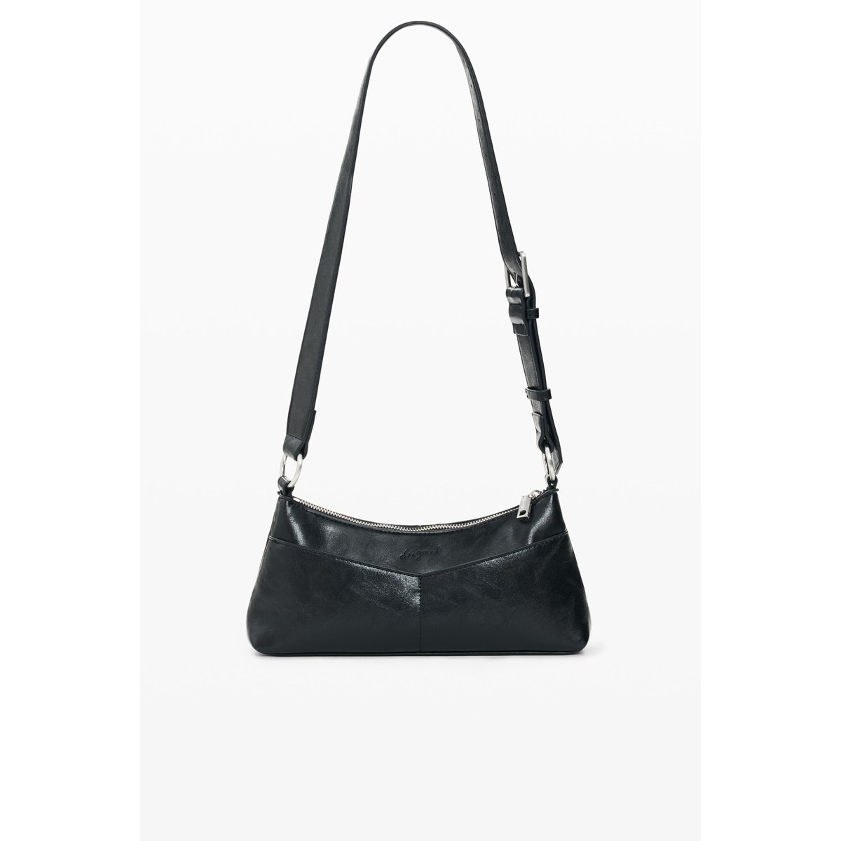 Petit sac effet cuir noir, DESIGUAL