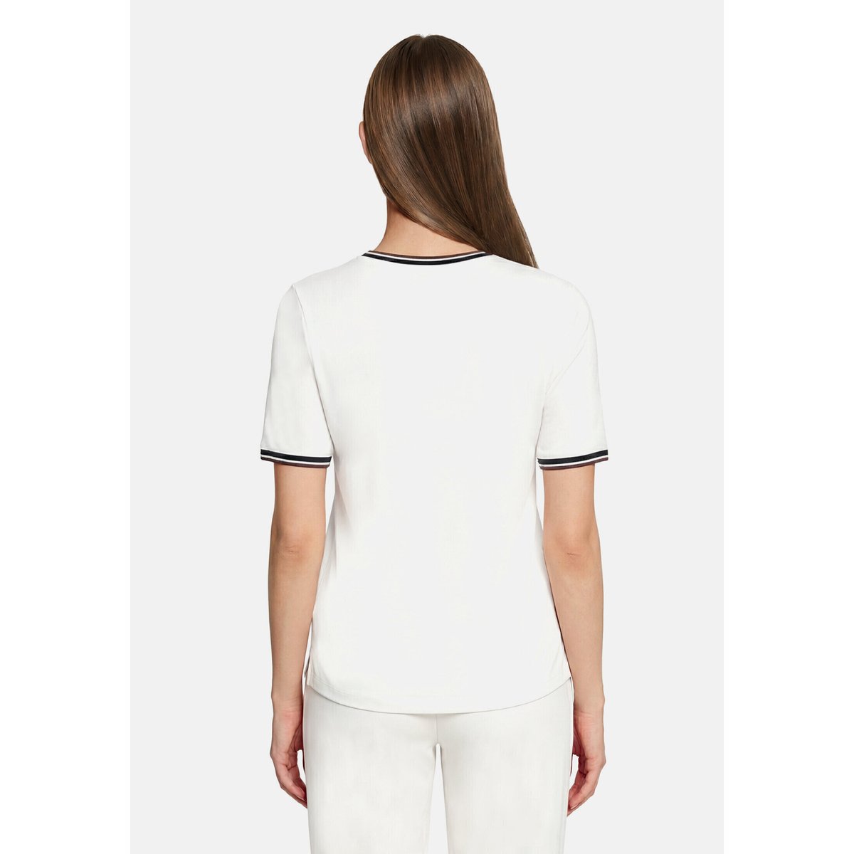 T-shirt basique à impression patch cream/brown, BETTY BARCLAY