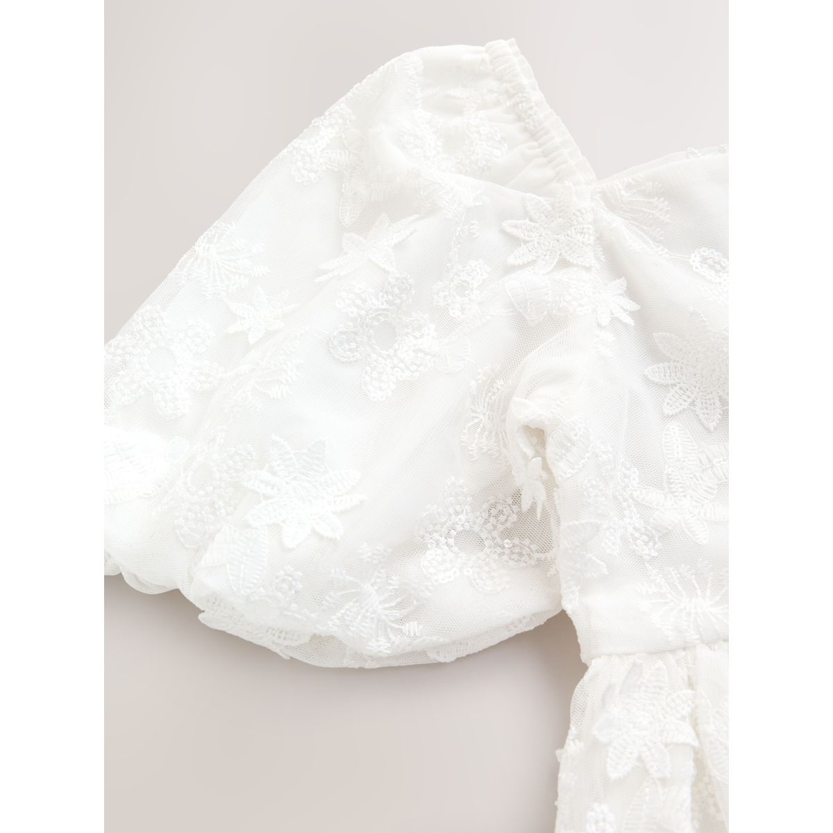 Robe longue petite demoiselle d'honneur blanc, NEXT