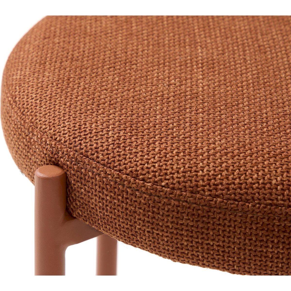Tabouret assise rembourrée PELICAN crème, RECOLLECTION
