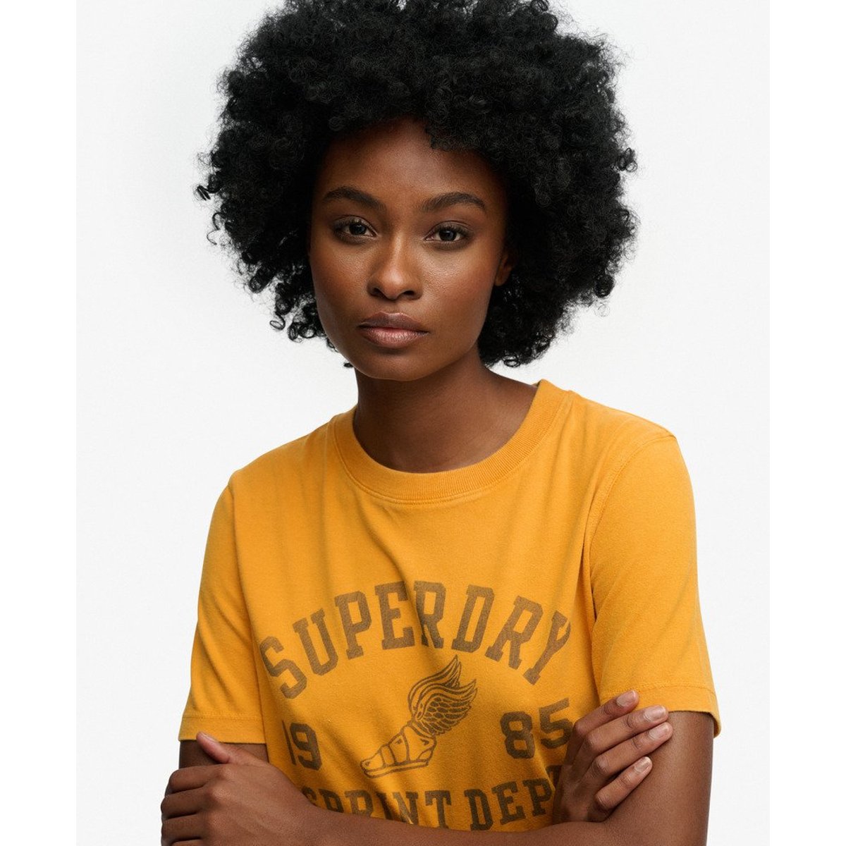 T-shirt Vintage Prep piste dorée, SUPERDRY