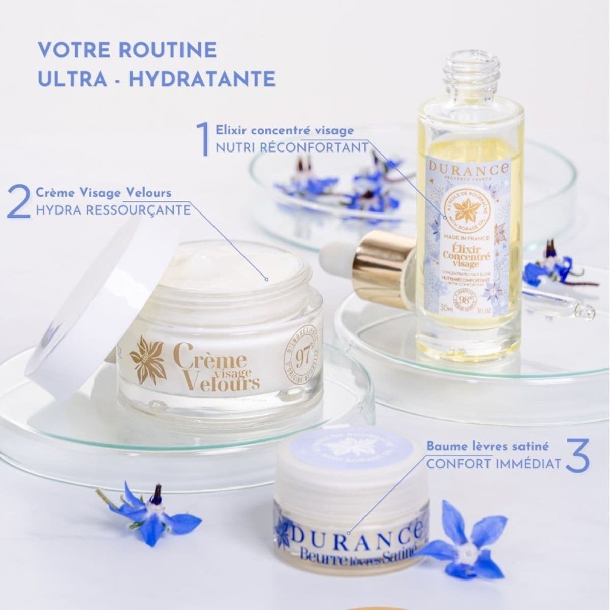 Beurre lèvres satiné couleur unique, DURANCE